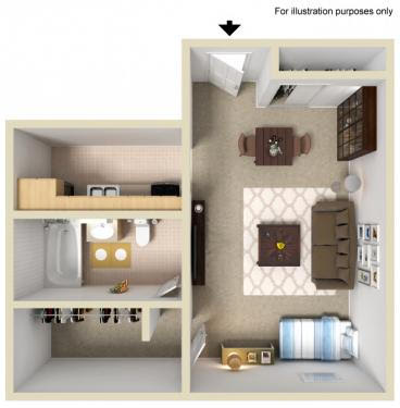 Studio 3D Floor plan rendering